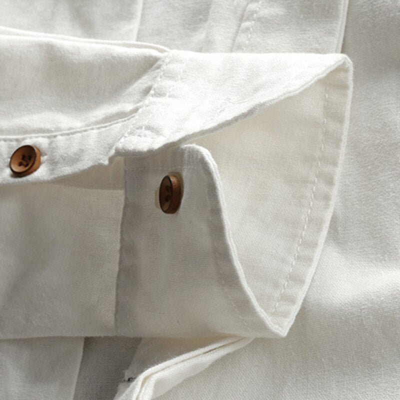 Antonio | Camisa minimalista de cuello japonés