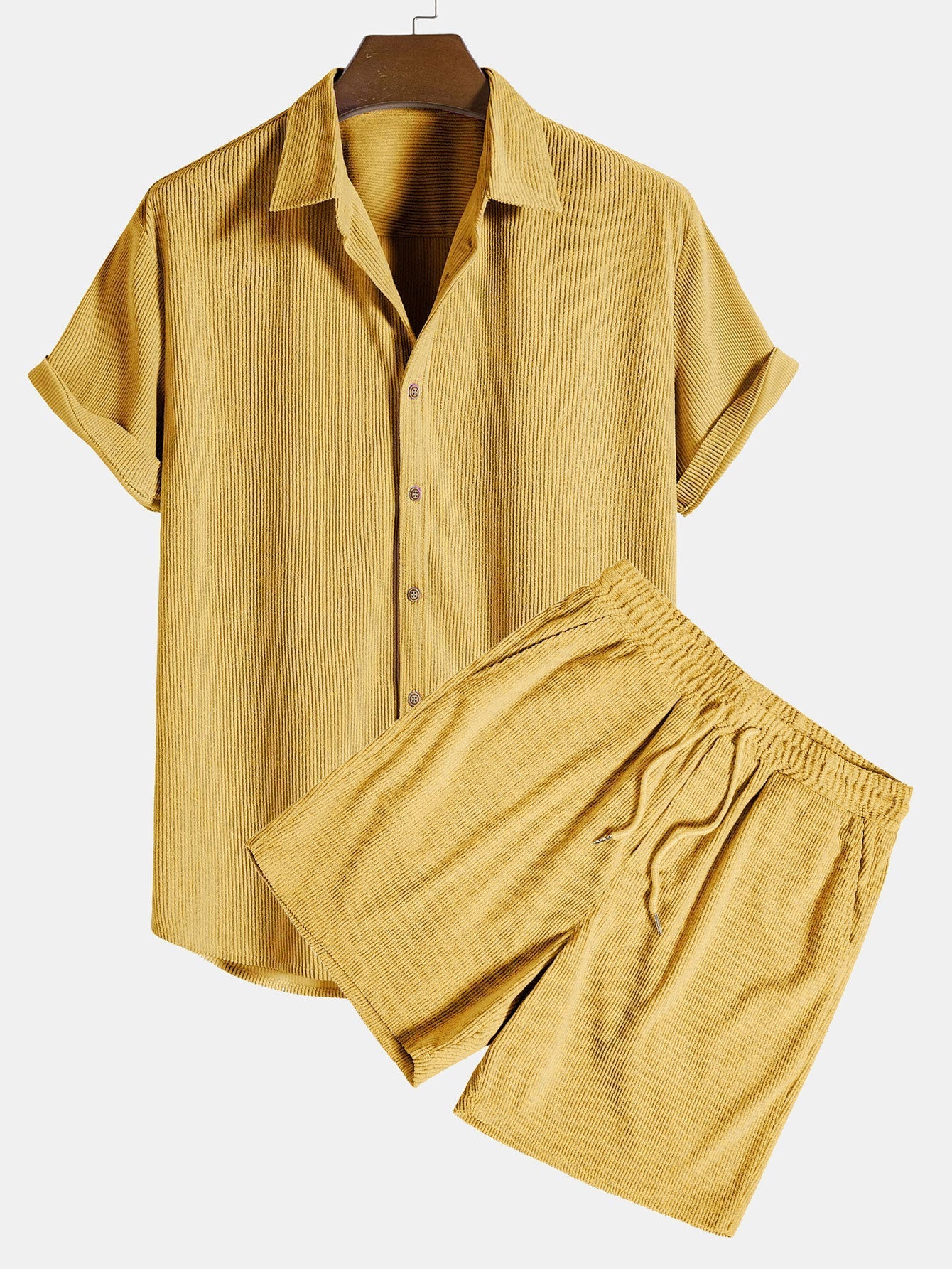 Salerno | Conjunto ligero de camisa y shorts