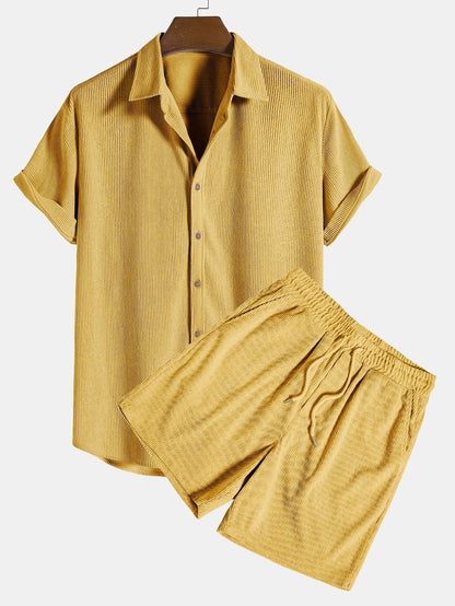 Salerno | Conjunto ligero de camisa y shorts