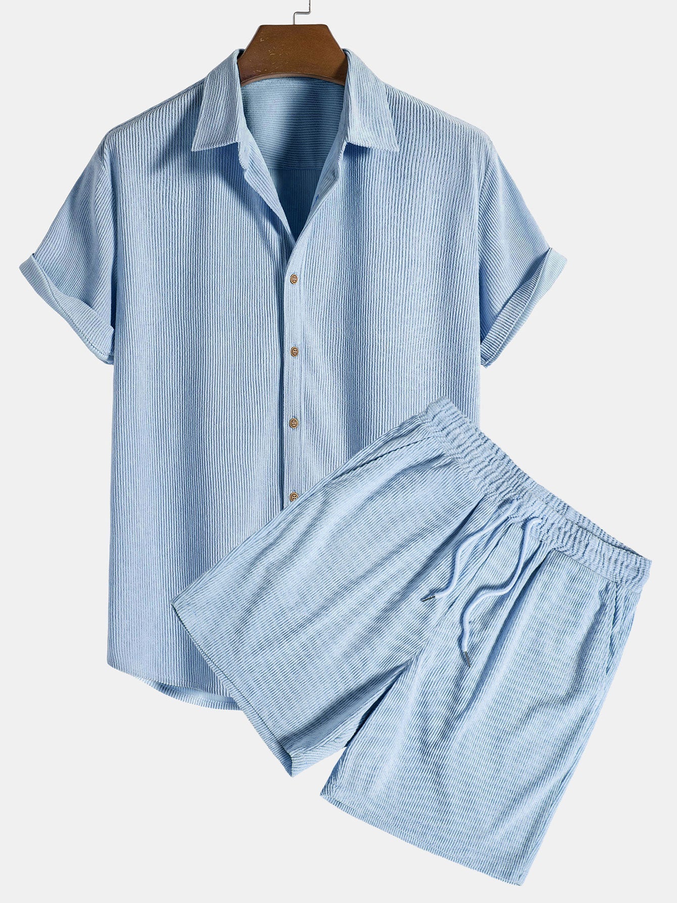 Salerno | Conjunto ligero de camisa y shorts