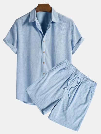 Salerno | Conjunto ligero de camisa y shorts