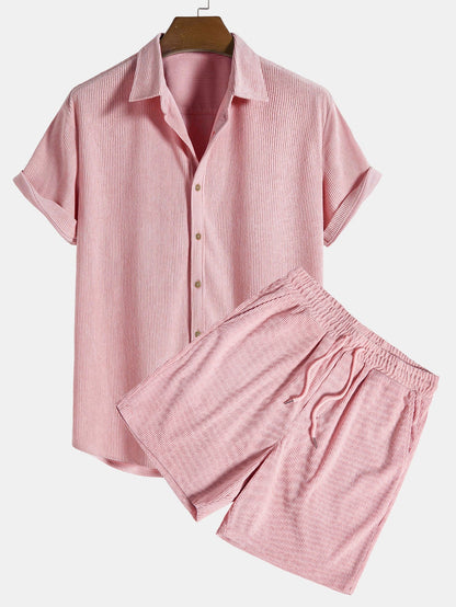 Salerno | Conjunto ligero de camisa y shorts