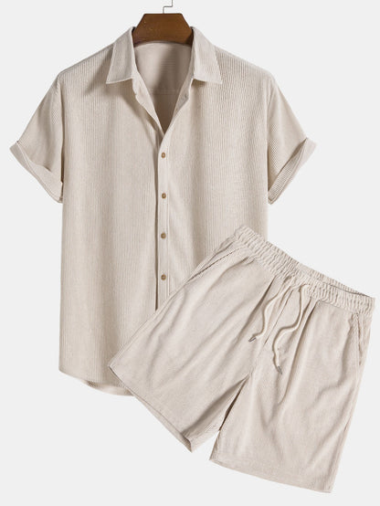 Salerno | Conjunto ligero de camisa y shorts