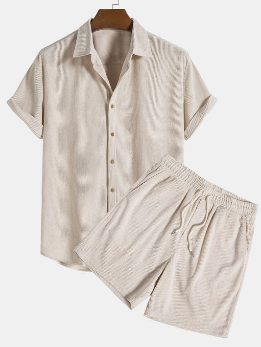 Salerno | Conjunto ligero de camisa y shorts