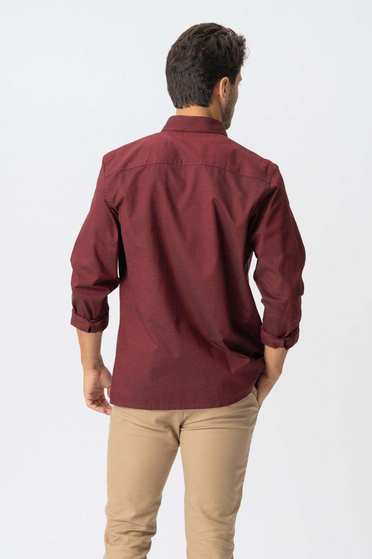 Pablo | Overshirt manga larga rojo