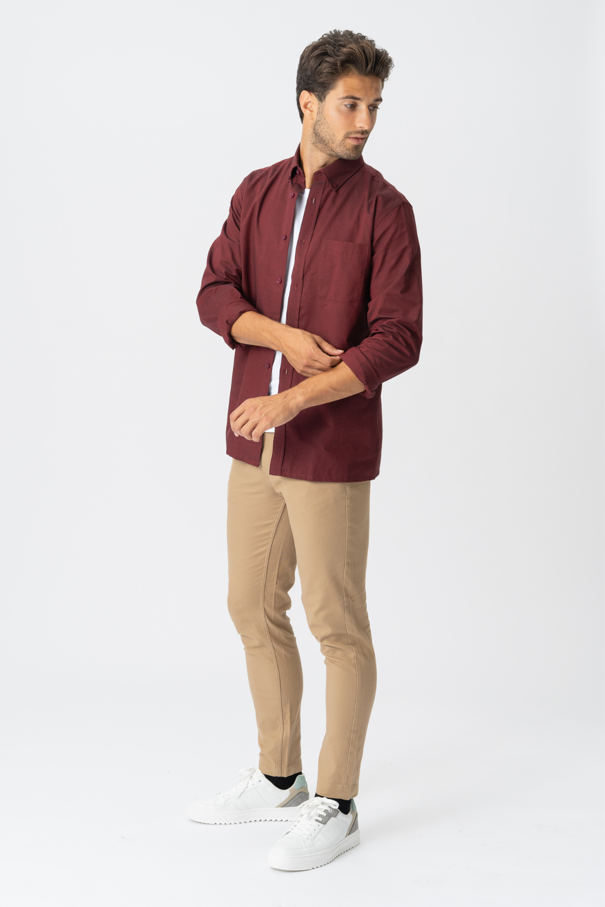 Pablo | Overshirt manga larga rojo