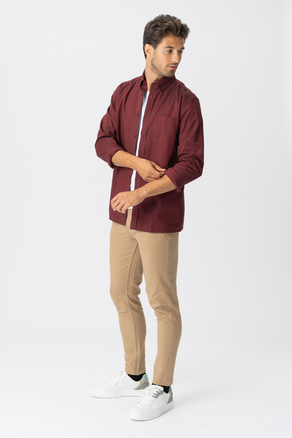Pablo | Overshirt manga larga rojo