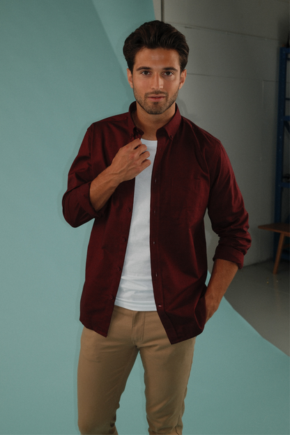 Pablo | Overshirt manga larga rojo
