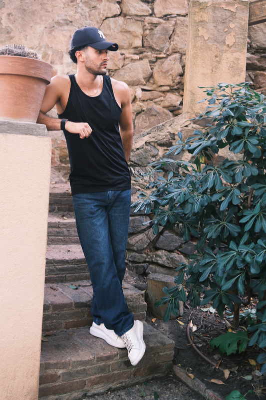 Cameron | Camiseta de tirantes negra