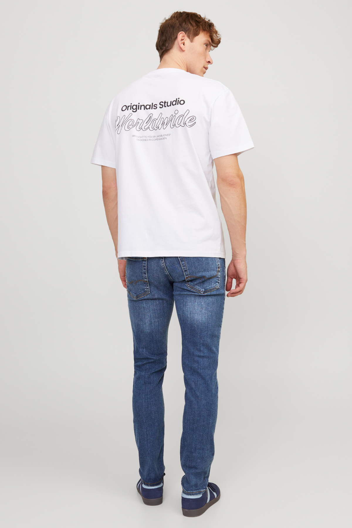 Carlos | Vaqueros elásticos azul de corte ajustado