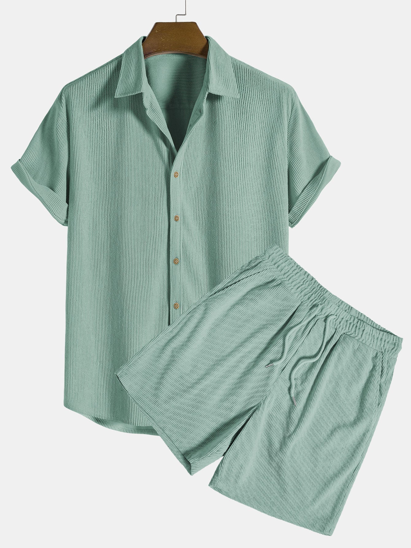 Salerno | Conjunto ligero de camisa y shorts