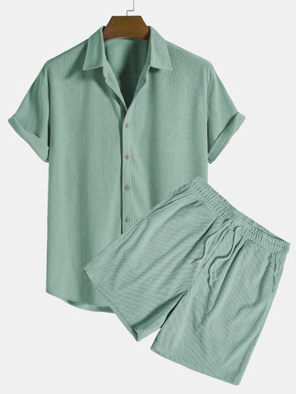 Salerno | Conjunto ligero de camisa y shorts