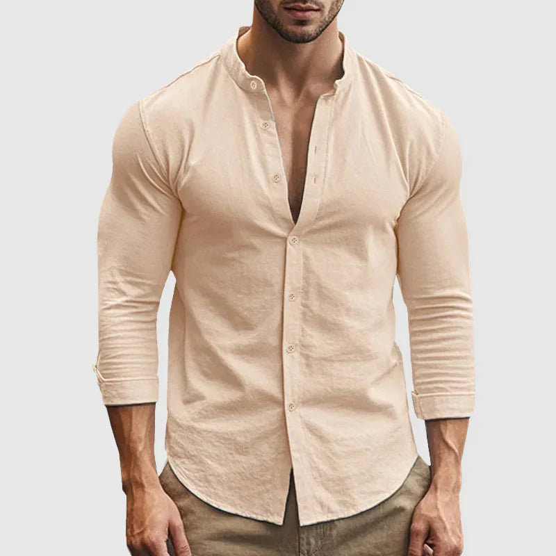Elio| Camisa de 100% lino premium de corte relajado