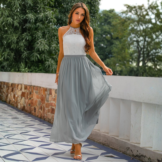 Celia | Falda Larga de Invitada de Boda Fluida