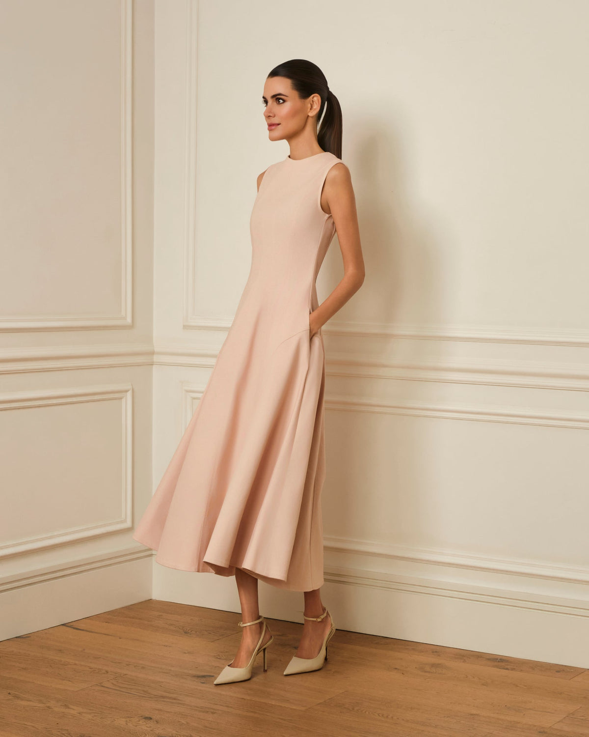 Lara | Vestido Midi Rosa