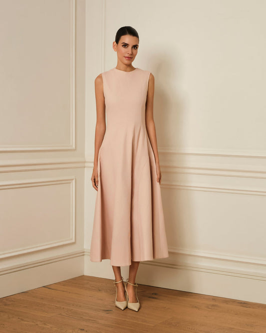 Lara | Vestido Midi Rosa