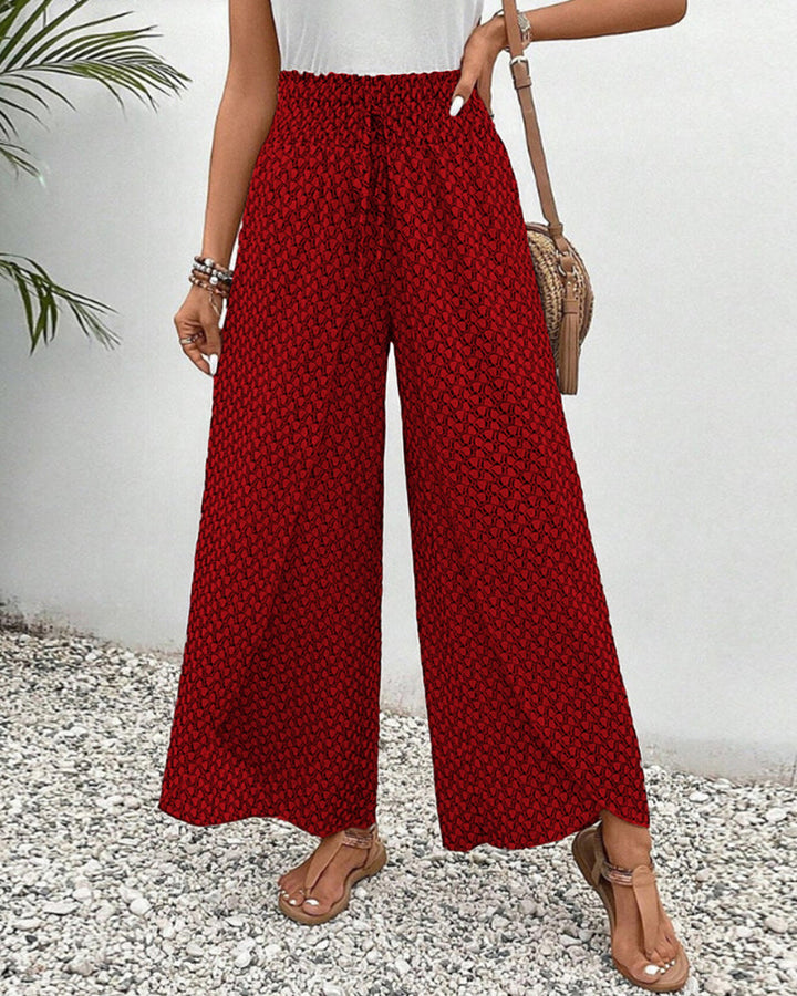 Henriette Pantalon Large Mujer – Cintura Alta, Corte Favorable y Tejido Cómodo