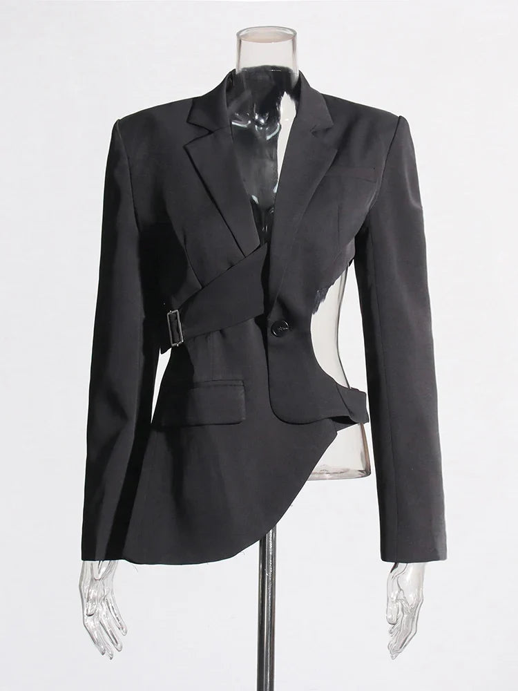 Blazer con corte asimétrico