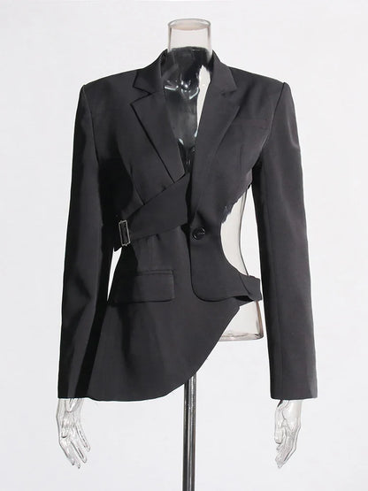 Blazer con corte asimétrico