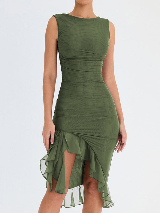 Zaira | Vestido elegante con volantes