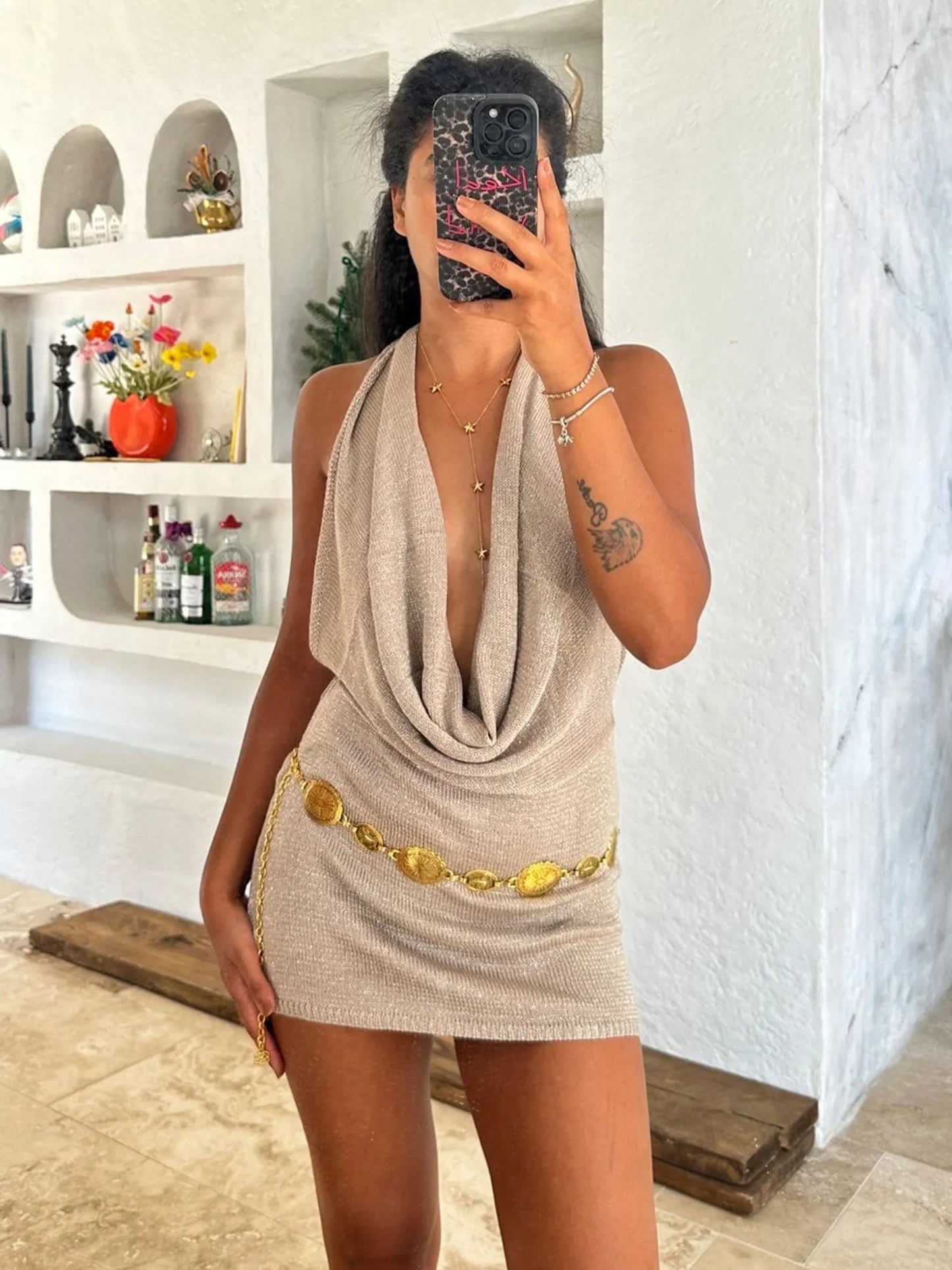 Lucia | Minivestido de mujer con espalda descubierta