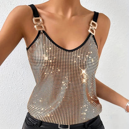 Alejandra | Camiseta sin mangas con lentejuelas