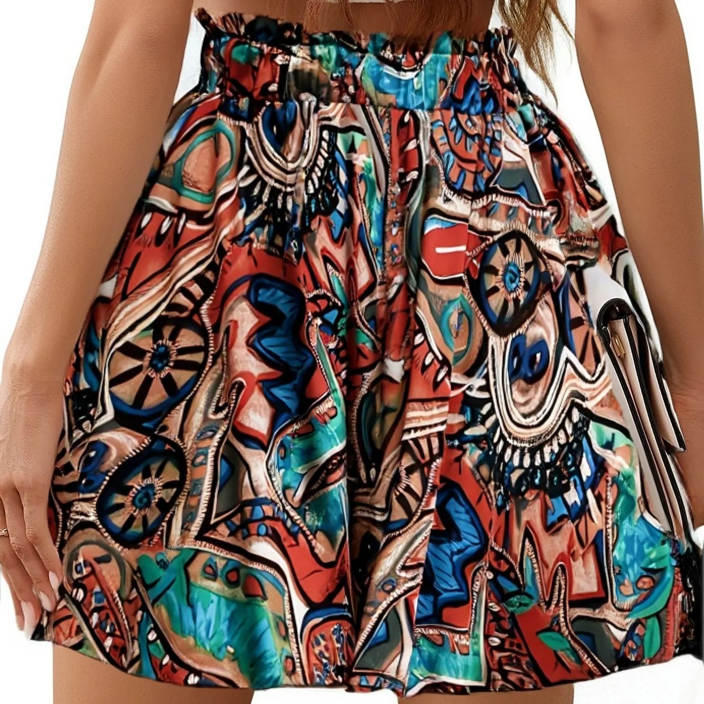 Cristina | Pantalones cortos boho con cordón