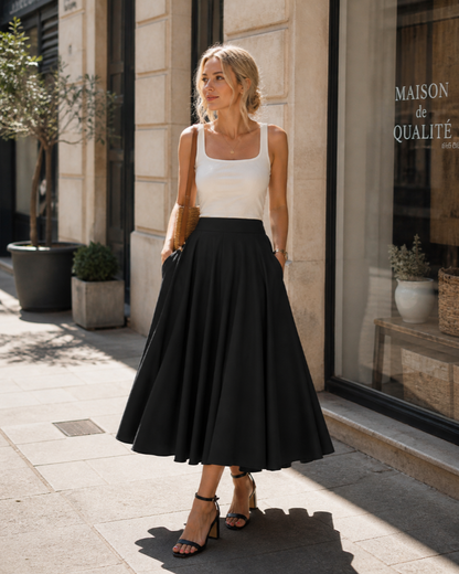 Jade | Falda Midi y Fluida de Verano
