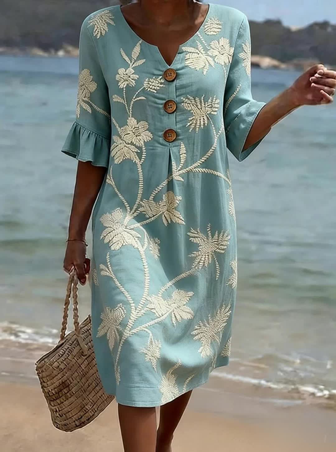 Paola | Vestido con estampado floral