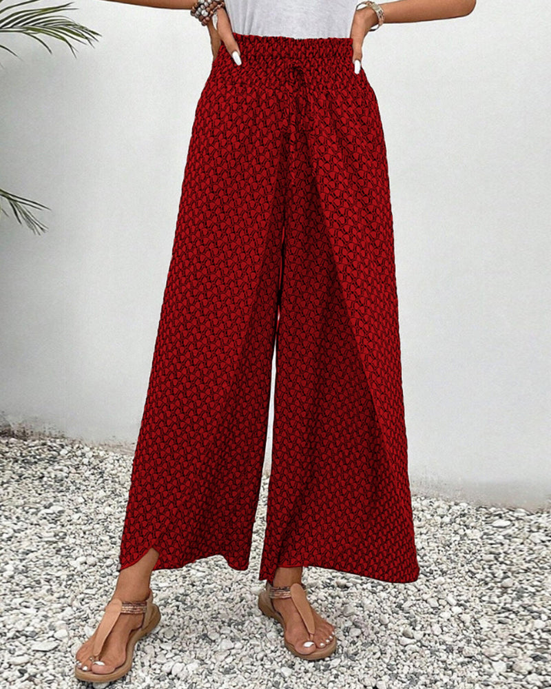 Henriette Pantalon Large Mujer – Cintura Alta, Corte Favorable y Tejido Cómodo